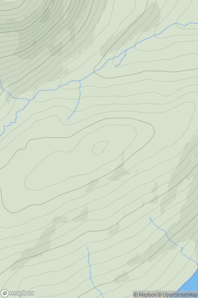 Thumbnail image for Am Meall [Loch Lochy to Loch Laggan] showing contour plot for surrounding peak